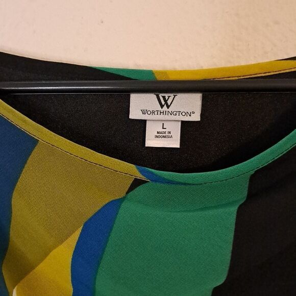 Worthington blouse size large - Picture 2 of 6